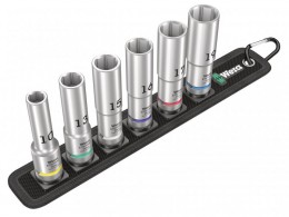 Wera Belt C Deep 1 Socket Set of 6 Metric 1/2in Drive £57.99